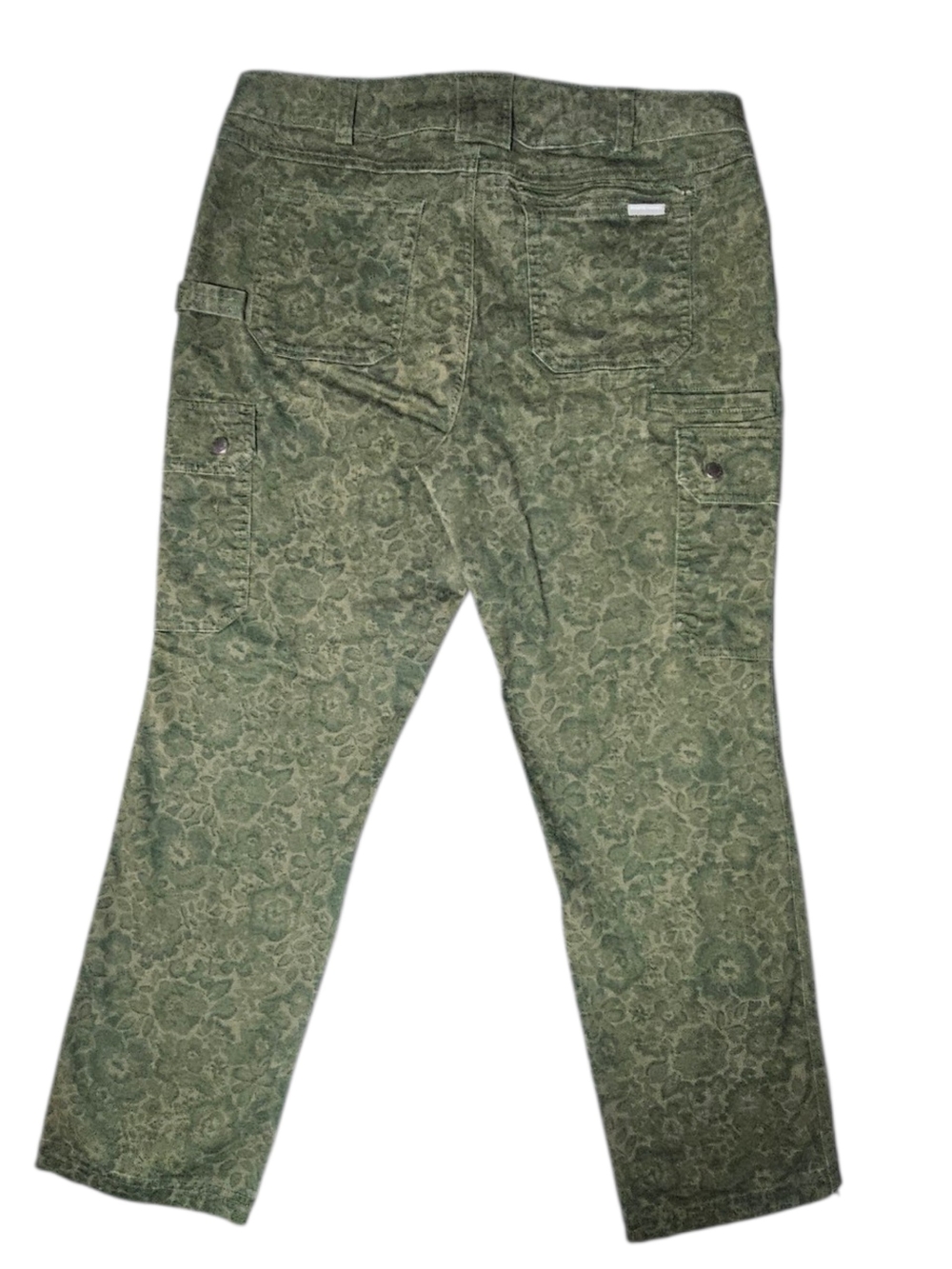 Duluth Trading Co Fkex Fire Hose Olive Floral Camo Cargo Pants 14x29, 8 Pockets! - Picture 2 of 13